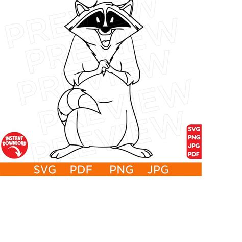 Meeko Vector Svg Princess Pocahontas Svg Princess Svg Po Inspire