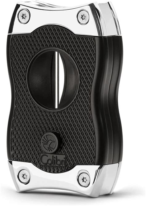 Colibri Sv Cut Cigar Cutter Black With Chrome Accents Spring Loaded