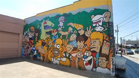 90s Cartoon mural - Houston Mural Map