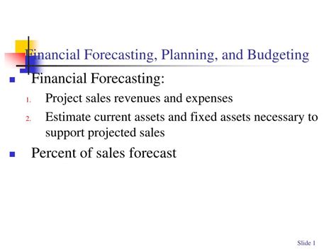 Ppt Financial Forecasting Planning And Budgeting Powerpoint