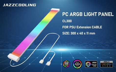 Tira De Luz Rgb Para Cables Psu Pc Rgb Gpu Cl300 5v 3pin Argb Sync Pc Cables Perfecto Para