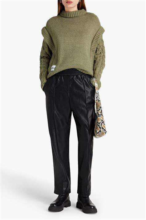 JAKKE Faux Leather Tapered Pants THE OUTNET