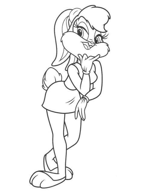 Space Jam Lola Bunny Coloring Page Free Printable Coloring Pages Sexiz Pix