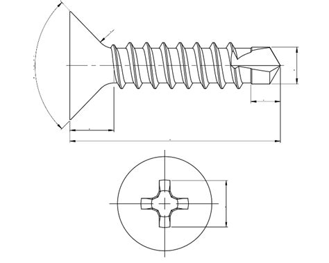 Phillips Countersunk Self Drilling Din 7504oh