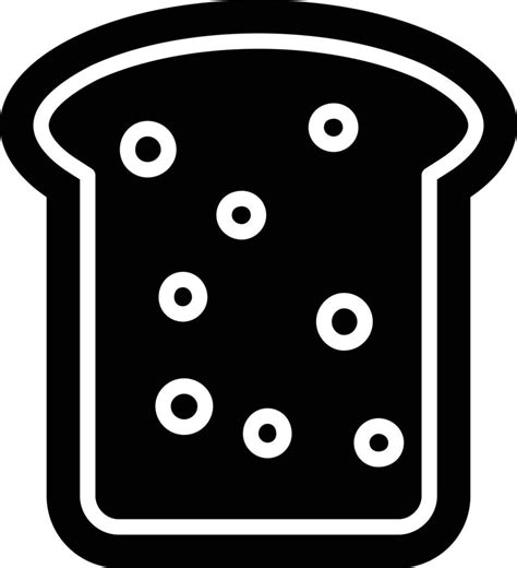 Bread Glyph Icon Vector Art At Vecteezy