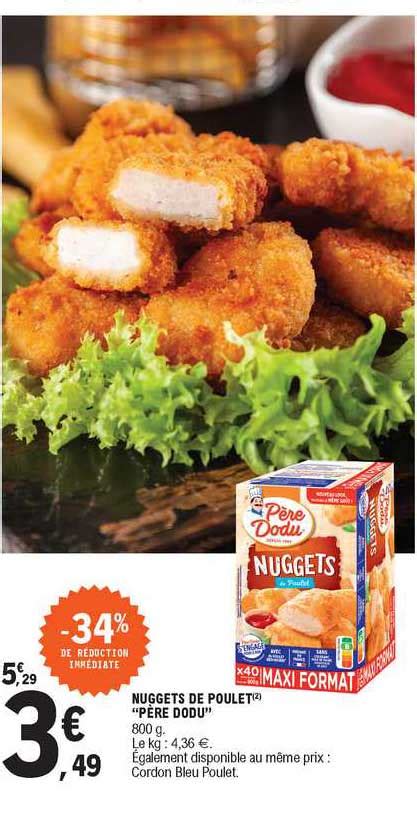 Promo Nuggets De Poulet père Dodu chez E Leclerc iCatalogue fr