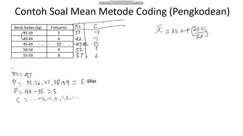 3 Mean Rata Rata Data Kelompok Metode Coding Pengkodean YouTube