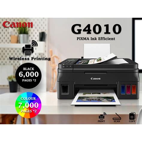 Canon Pixma G Refillable Ink Tank Wireless All In One With Fax And