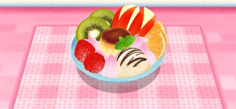 cooking mama fruit sundae | Cute food art, Cute food, Game food