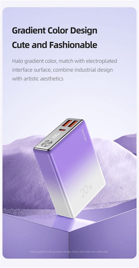 Pd W Qc Digital Display Fast Charging Power Bank Nebula Series