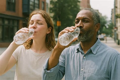 diverse people drinking water  photo rawpixel