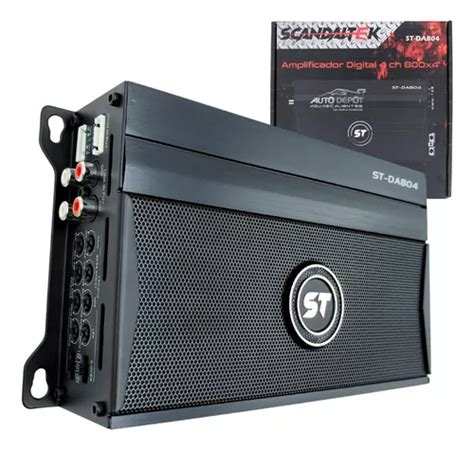 Amplificador Digital 4ch 1600w Max Scandaltek St Da804