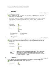 Evaluaci N Formativa Inicial Unidad Docx Evaluaci N Formativa