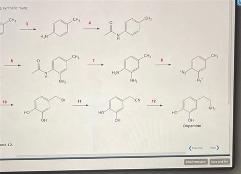 Solved The Synthesis Of Dopamine From Benzene Can Be Chegg