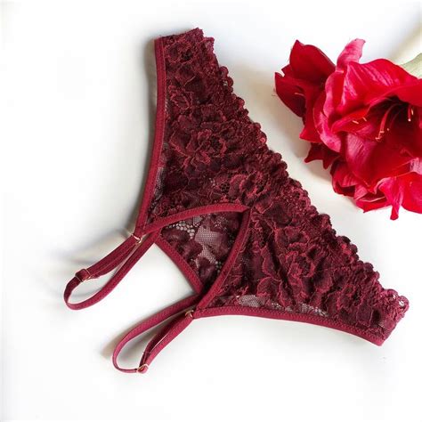 Red Lace Lingerie Set Of Two Maximum Sexy Handmade Bralette Etsy De