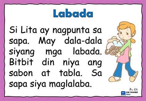 Short Reading Passages In Filipino Fun Teacher Files