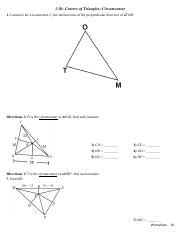 Discover Centers Of Triangles Circumcenter And Incenter Course Hero