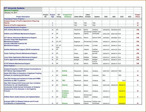 Project Tracking Sheet Excel Template Tracking Spreadshee Project Tracking Sheet Excel Template.