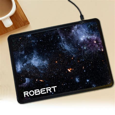 Wireless Charging Mouse Mat - Space - Personalised Powerbank