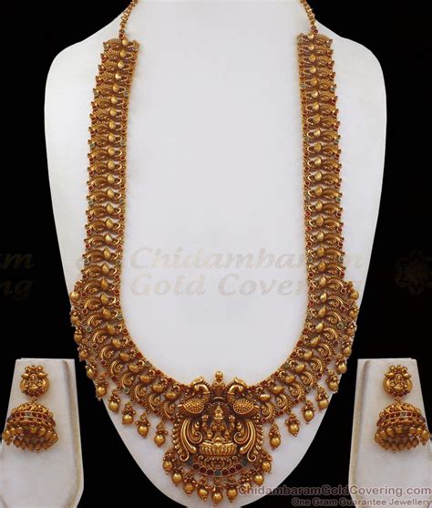 ANTQ1033 Grand Antique Nagas Collection Premium Lakshmi Bridal Haram Set