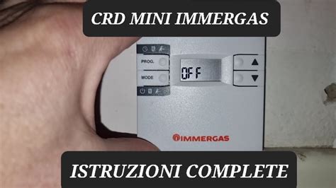 MINI CRD CAR MINI IMMERGAS ISTRUZIONI COMPLETE TI INSEGNO A