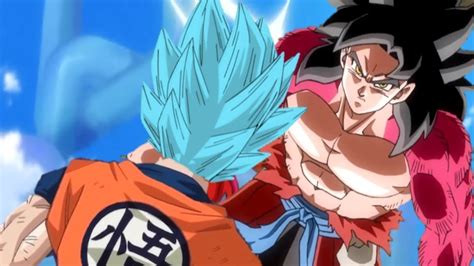 Super Saiyan 4 Goku Vs Super Saiyan Blue Goku Dragon Ball Heroes Amv Youtube