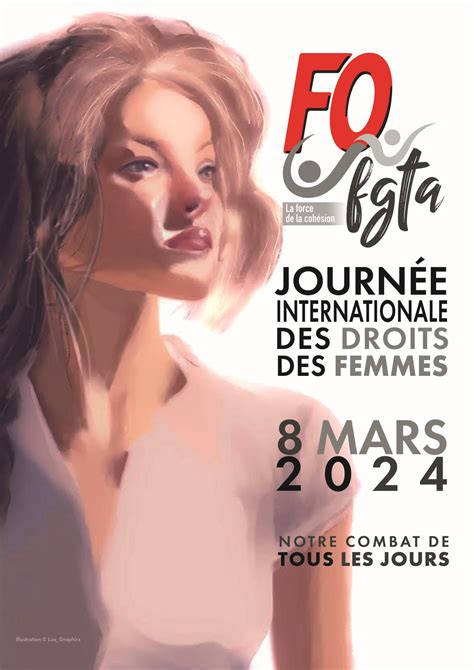 Affiche 8 Mars 2024 Journée Internationale Des Droits Des Femmes