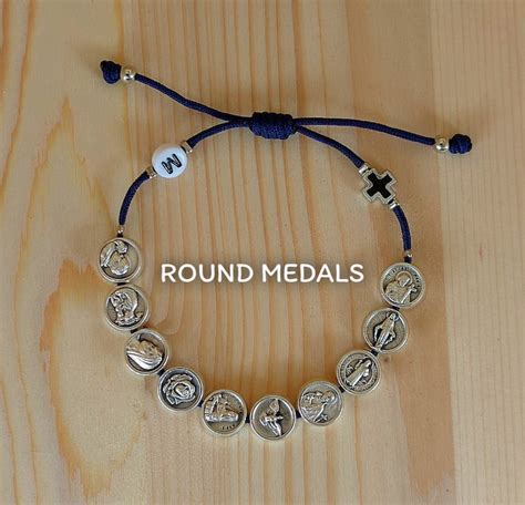 Catholic Saints Bracelet Personalized Letter Bracelet Etsy