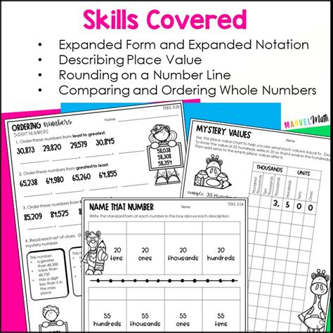 Rd Grade Place Value Worksheets Marvel Math Worksheets Library