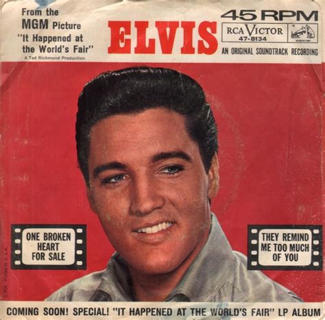 Price Value For Elvis Presley One Broken Heart For Sale They Remind