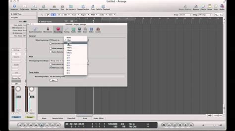 Logic Pro Guide How To Change Metronome Count In When Recording