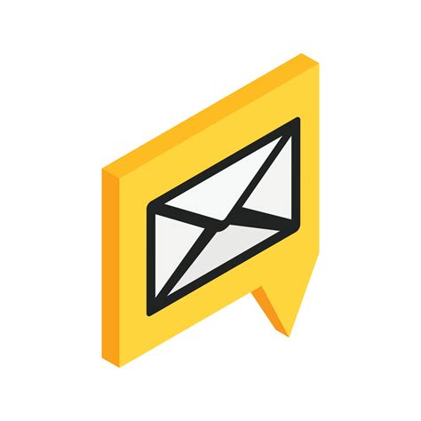 New sms isometric icon 14020651 Vector Art at Vecteezy