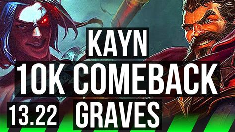 Kayn Vs Graves Jng Comeback M Mastery Games Br Master