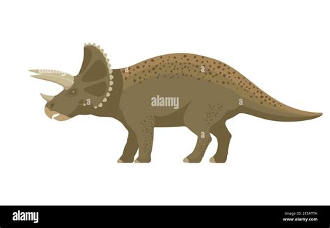 Dinosaurio Triceratops Ilustraci N Vectorial De Un Gran Dinosaurio