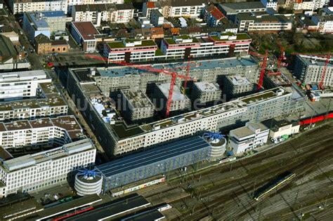 Mannheim Aus Der Vogelperspektive Baustelle Zum Neubau Eines