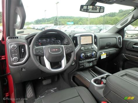 Jet Black Interior 2019 Gmc Sierra 1500 Slt Crew Cab 4wd Photo 128985313