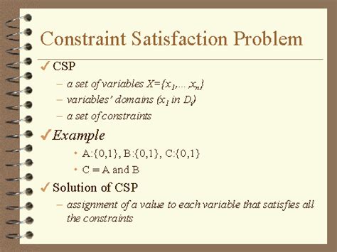 Constraint Satisfaction Problem