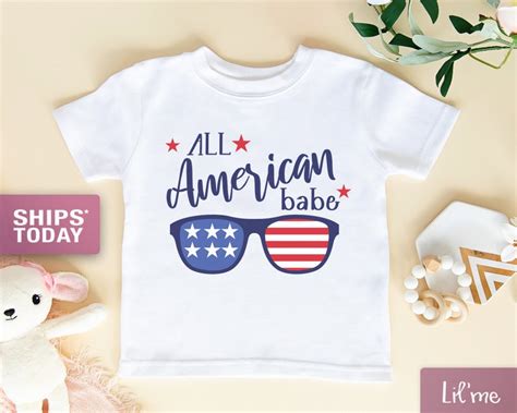 Fourth Of July Onesie Cute All American Babe Onesie Etsy