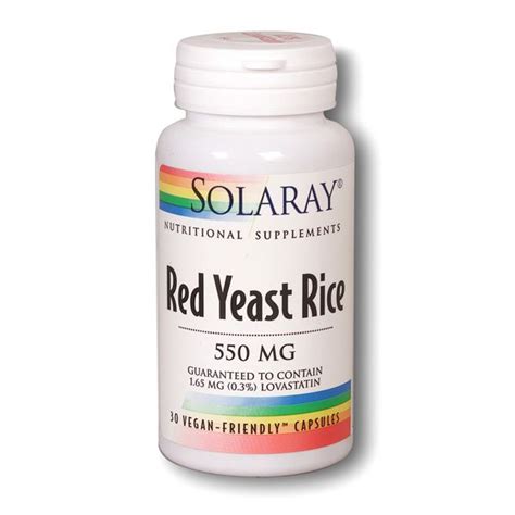 Solaray Red Yeast Rice Mg Capsules G Baldwin Co