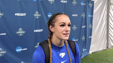 Abby Steiner After Running Ncaa M Record Youtube