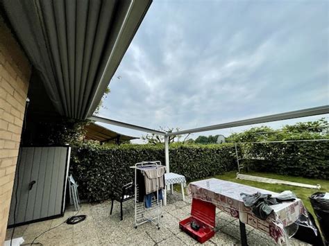 Pergola In Alluminio Con Tenda Scorrevole Motorizzata Mf Tende Da