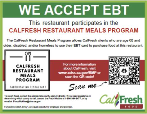 Restaurants That Accept Ebt In Kern County California Food Stamps Help