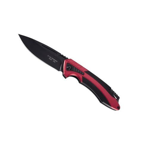 Couteau Herbertz Alu Rouge Noir Cm Inox