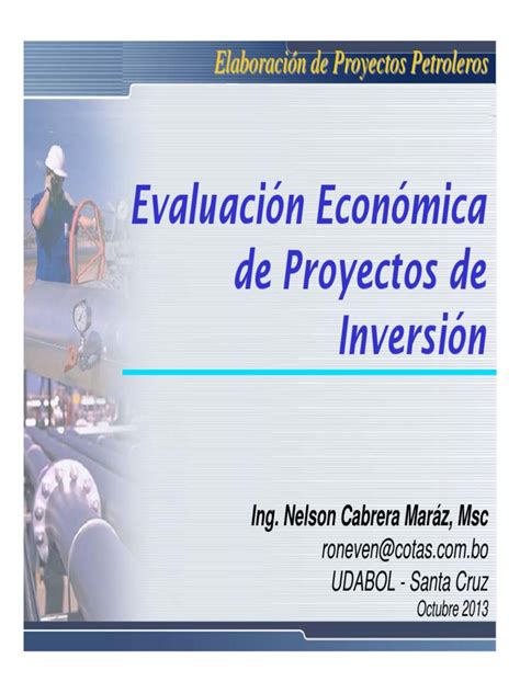 PDF Evaluacion Economica De Proyectos De Inversion DOKUMEN TIPS