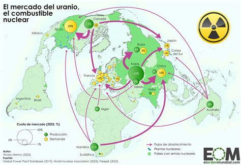 El Mapa De Las Reservas De Uranio En El Mundo Mapas De El 50 OFF