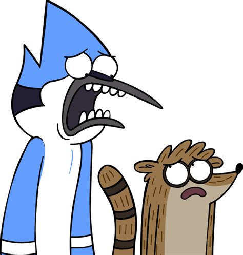 Download Regularshow Sticker Mordecai And Rigby Sad Transparent Png