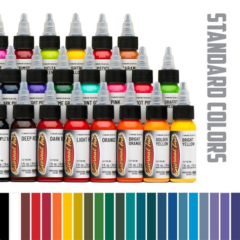 Eternal Ink Standard Colors – Eternal Tattoo Supply