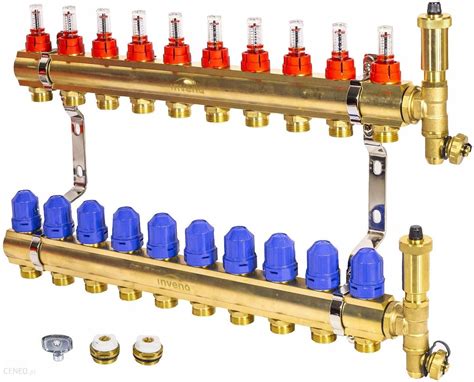 Ogrzewanie podłogowe Invena Rozdzielacz Mosiężny Do Ogrzewania