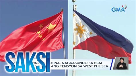 Pilipinas At China Nagkasundo Sa Bcm Na Pahupain Ang Tensyon Sa West