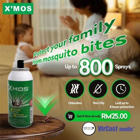 Stock Clearance X Mos Mosquito Repellent 83ml 50g Shopee Malaysia